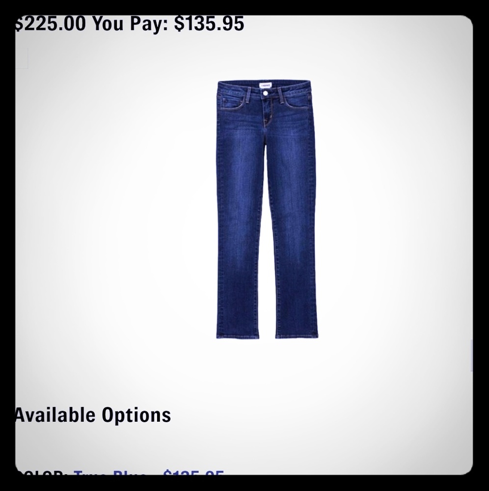 L'AGENCE CoCo midrise slim stretch sz 29